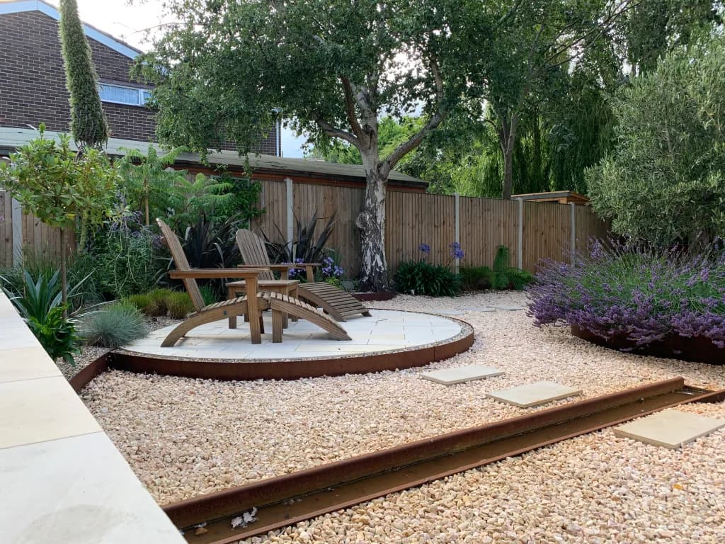 Planting and hard landscaping