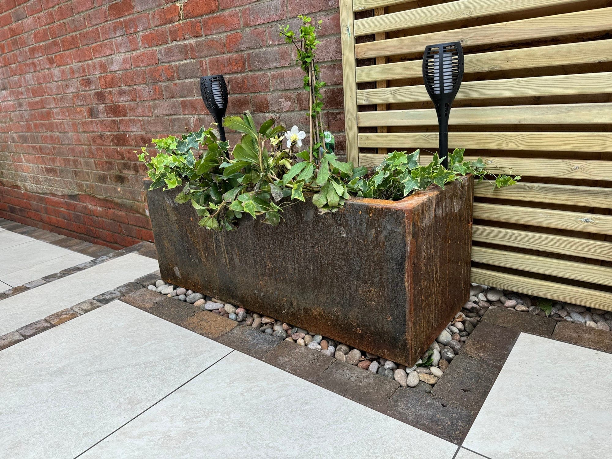 Kayrend raised beds and Corten planters Marsham