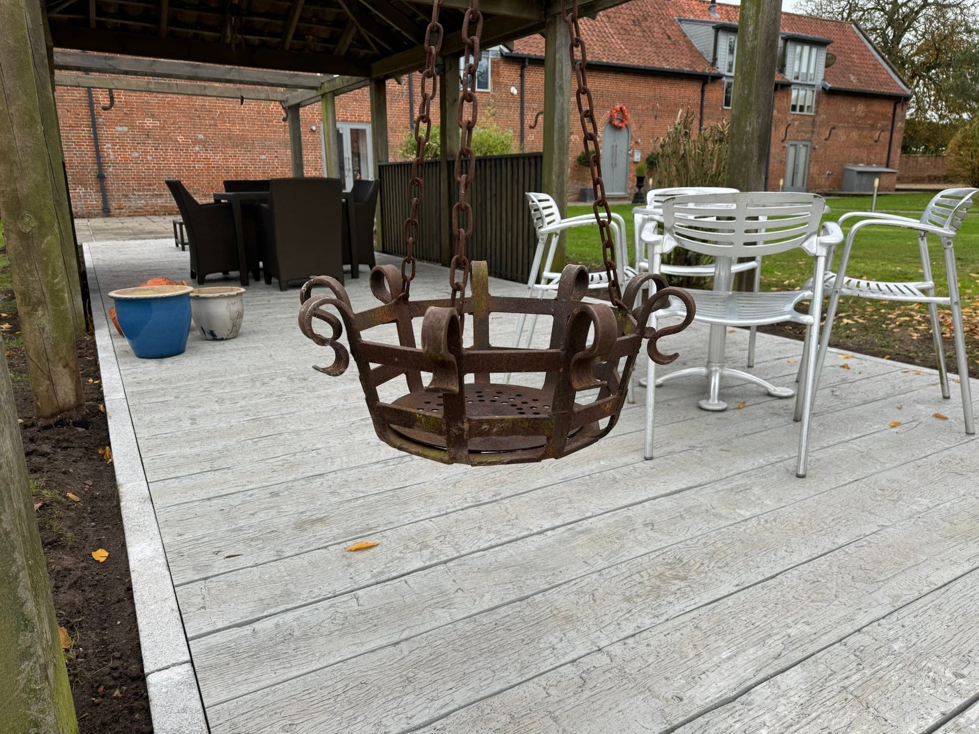 Composite decking installation