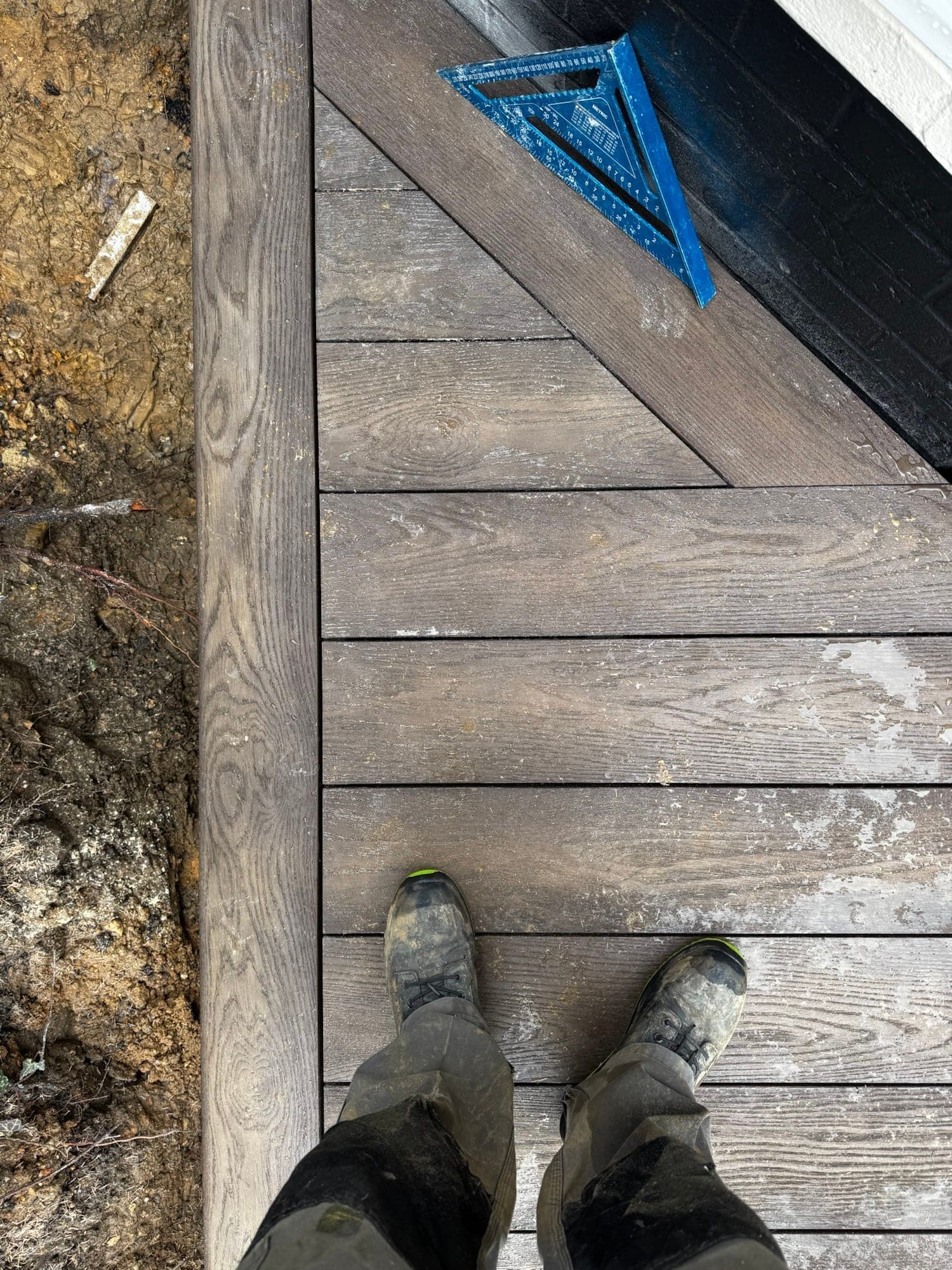 Outdoor living space decking