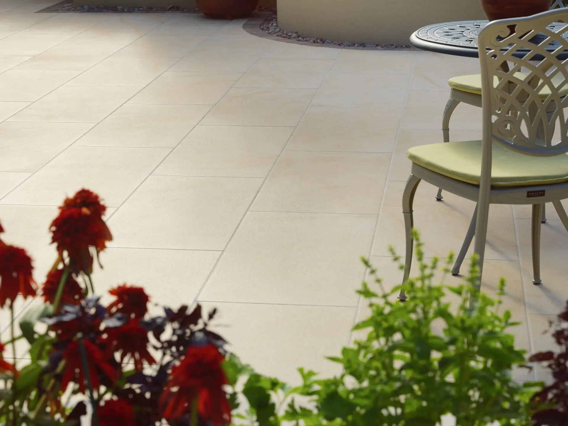 Garden transformation with Dolomite stone Norfolk