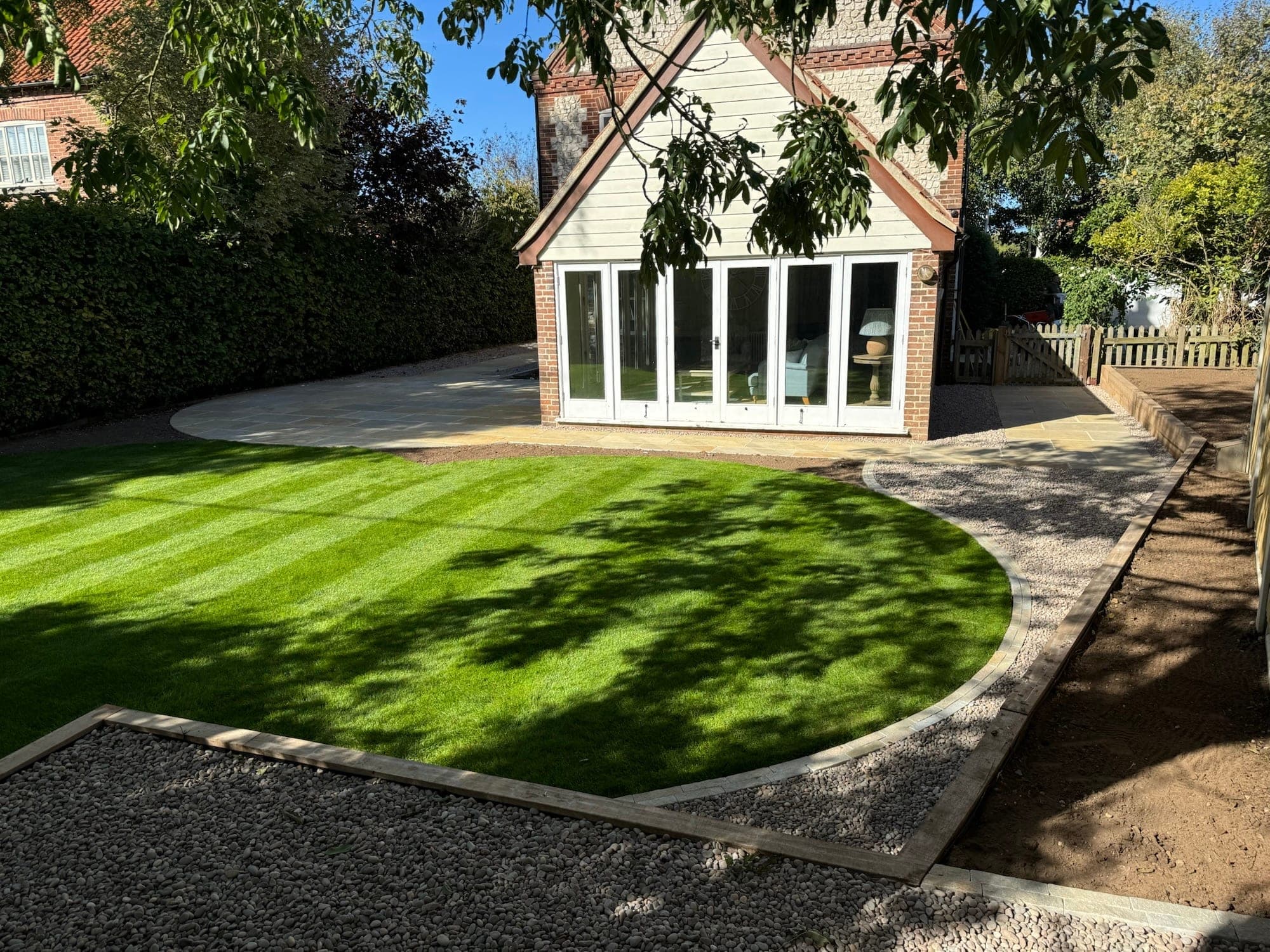 Gravel garden landscaping Burnham Market